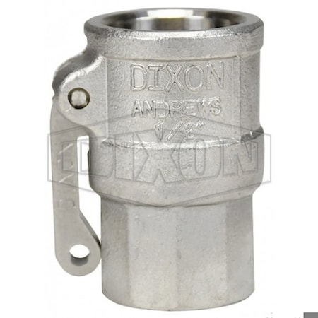 Type D Cam And Groove Coupler, 1/2 In Nominal, Female Coupler X FNPT End Style, 316 SS, Domestic